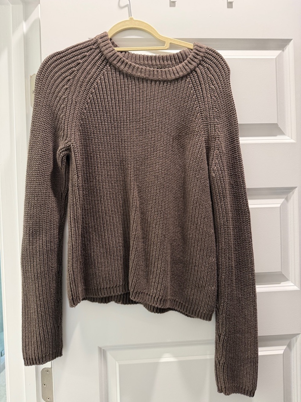 Quince Cocoa Brown Crewneck Sweater